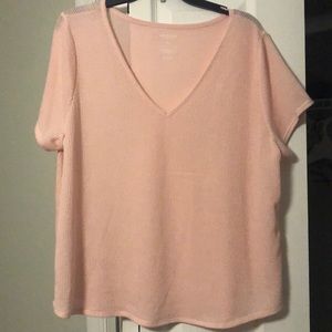 Soft pink shirt!